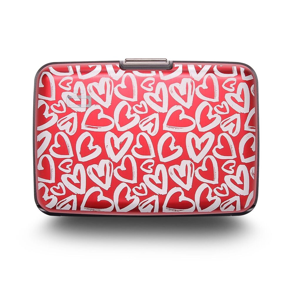 8022 Aluminum card holder with metal lock, RFID protection against fraud
